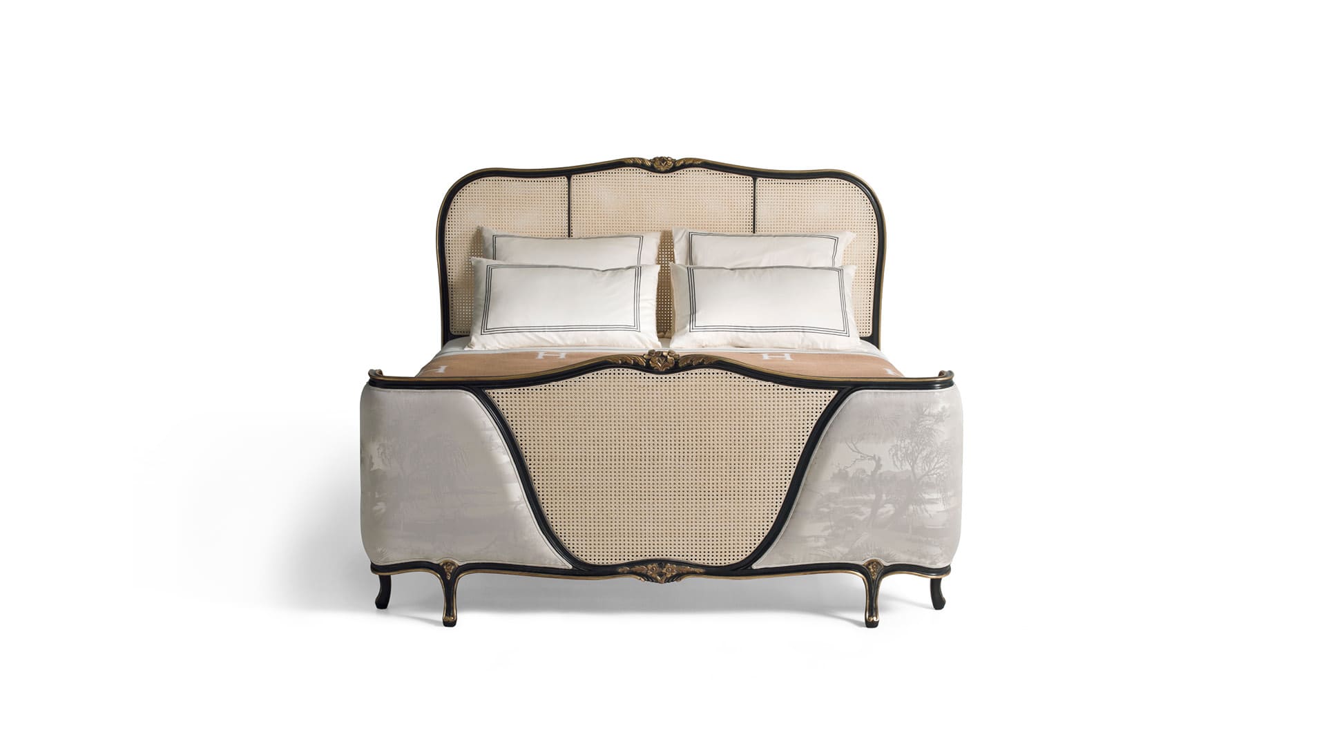 Кровать с венской соломой Фабрика ANGELO CAPPELLINI Sissi 