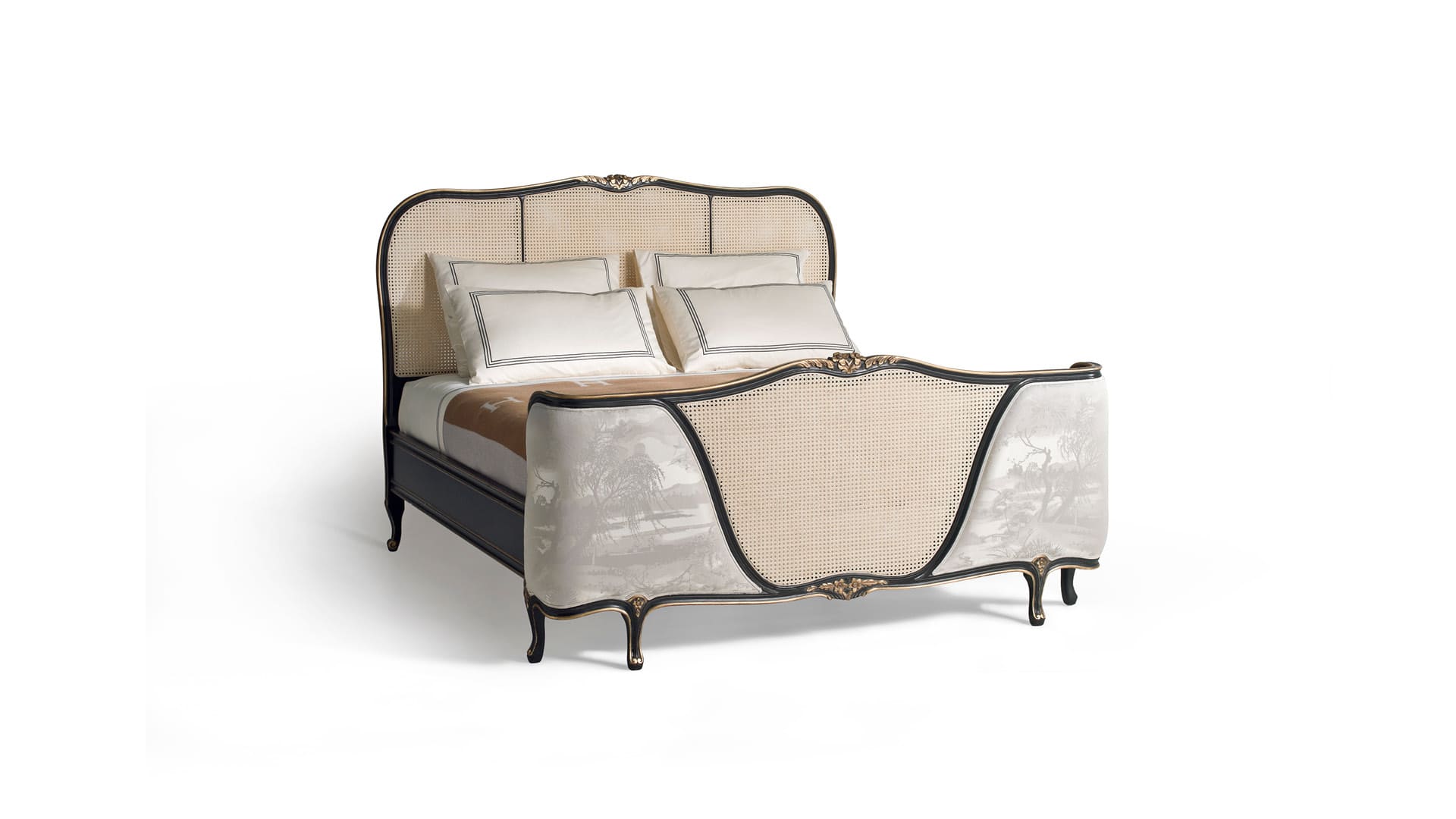 Кровать с венской соломой Фабрика ANGELO CAPPELLINI Sissi 