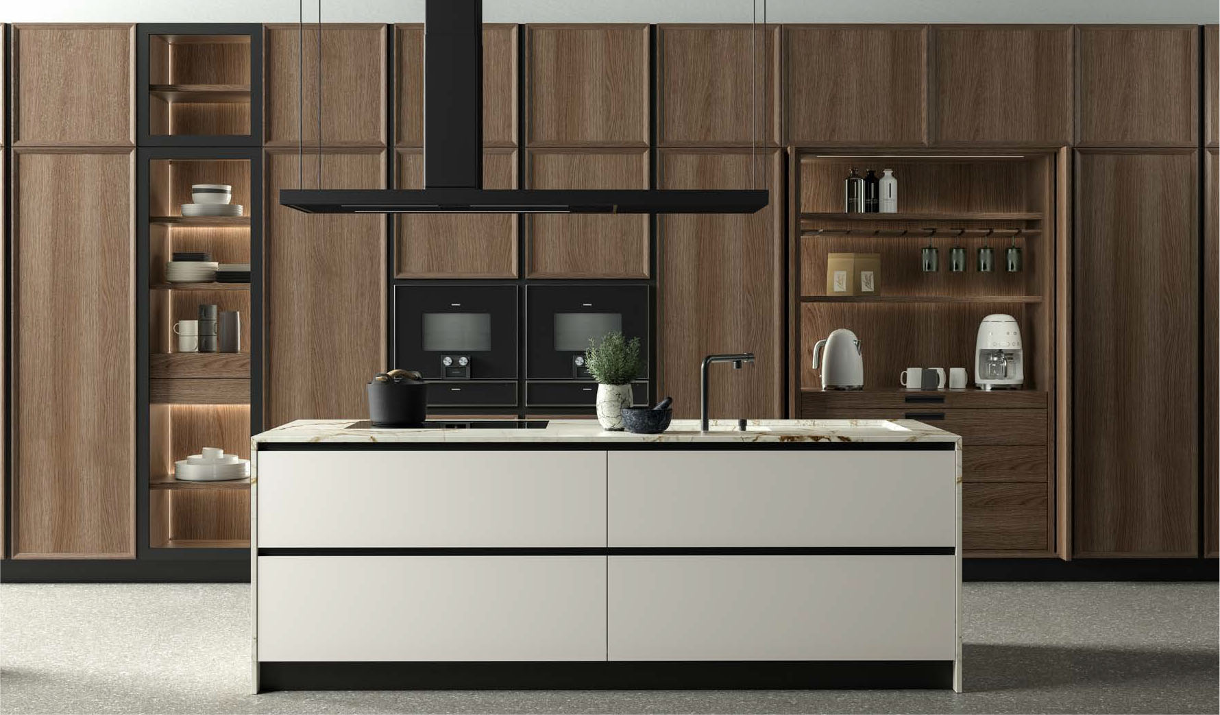Кухня Фабрика CASTAGNA CUCINE DÉCO METAL & WOOD 