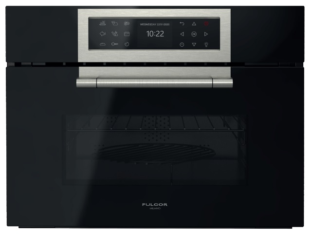 Компактный духовой шкаф с функцией СВЧ Фабрика FULGOR MILANO FCLCMO 4510 TEM BK 
