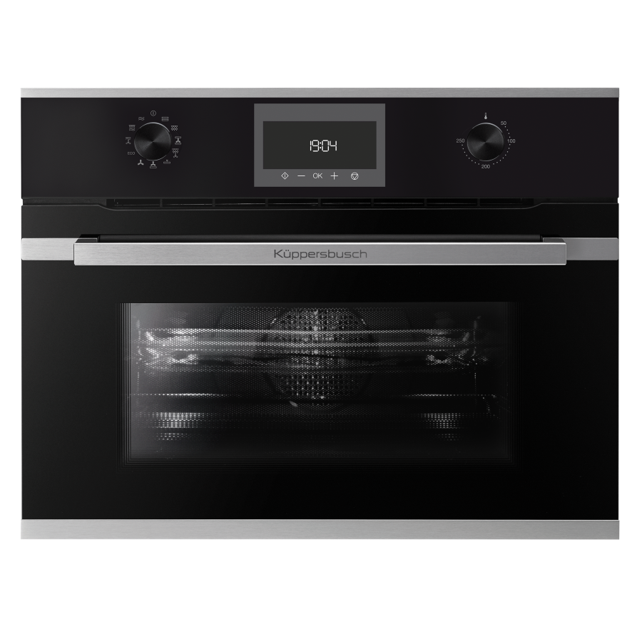 Компактный духовой шкаф с микроволнами Stainless Steel Фабрика KUPPERSBUSCH CBM 6330.0 S1 