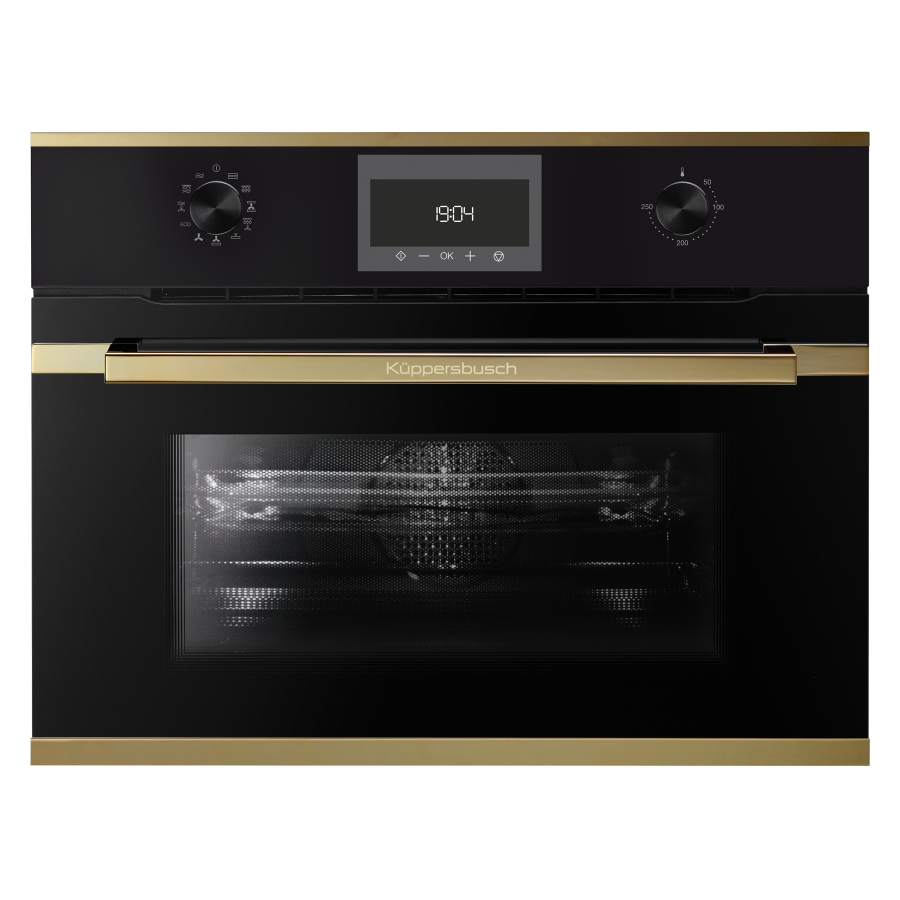 Компактный духовой шкаф с микроволнами Gold Фабрика KUPPERSBUSCH CBM 6330.0 S4 