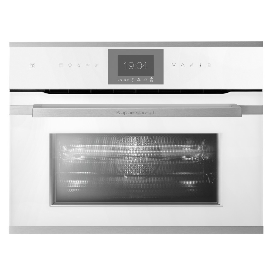 Компактный духовой шкаф с микроволнами Stainless Steel Фабрика KUPPERSBUSCH CBM 6550.0 W1 