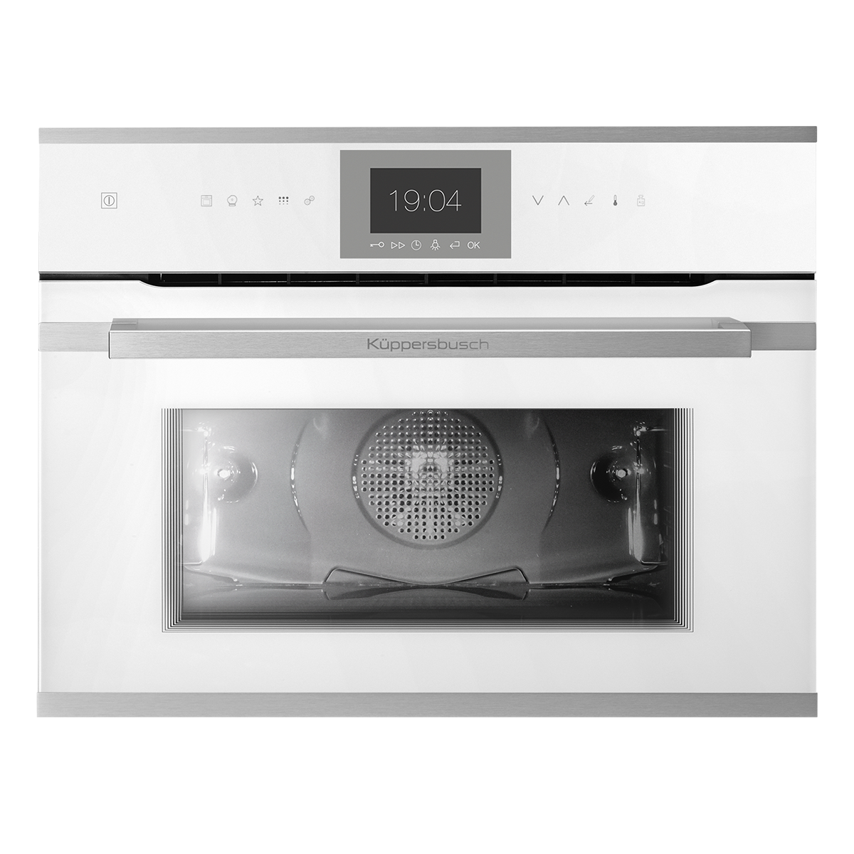 Компактный духовой шкаф с паром Stainless steel Фабрика KUPPERSBUSCH CBD 6550.0 W1 