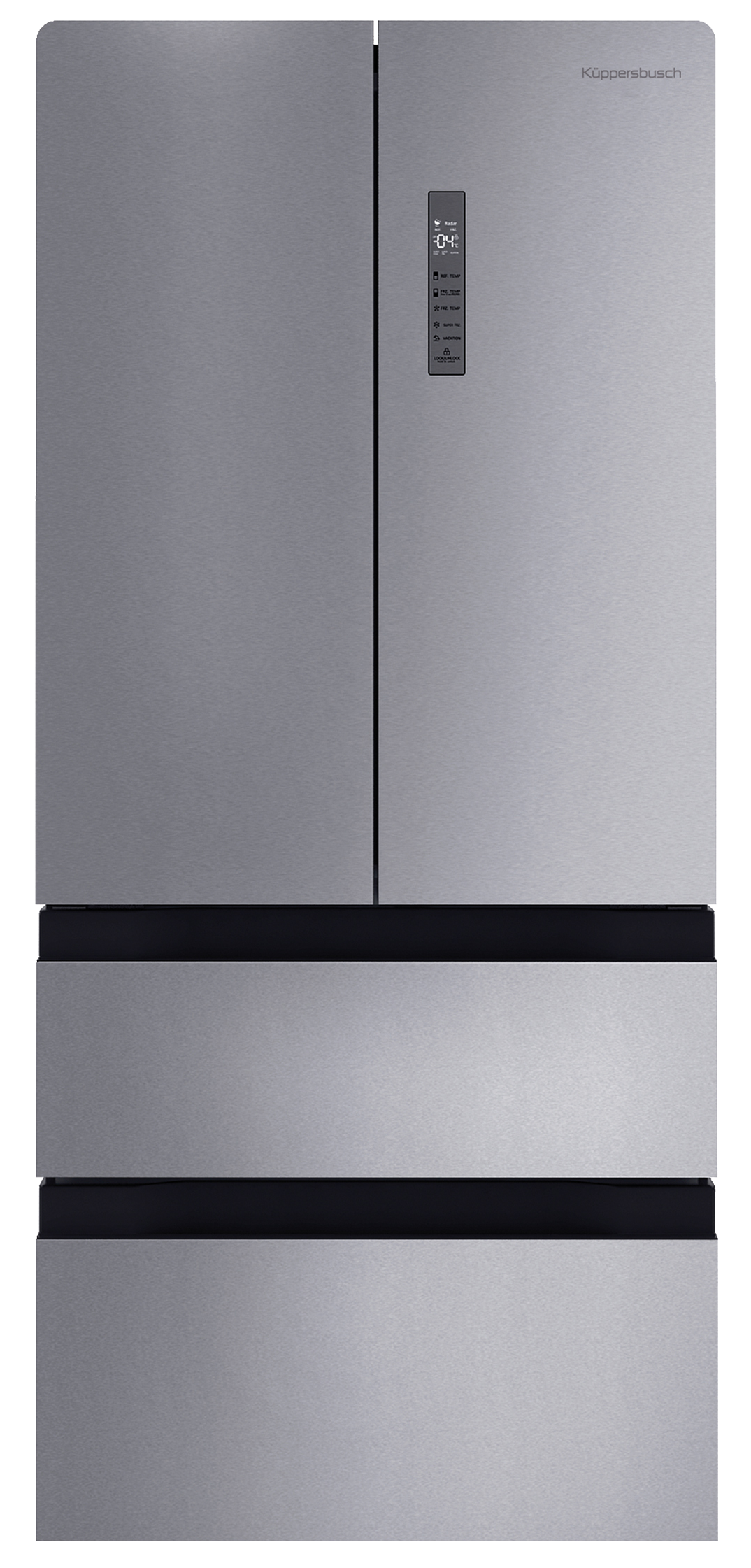 Отдельностоящий холодильник с нижней морозильной камерой French Door Фабрика KUPPERSBUSCH FKG 9860.0 E 