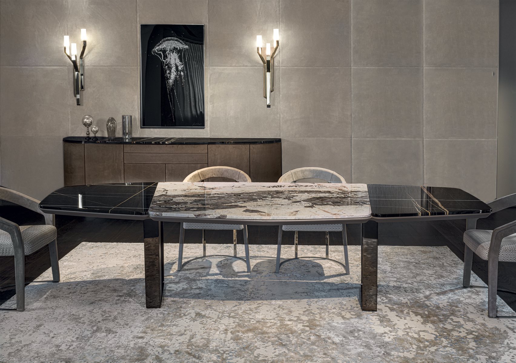 Стол обеденный Фабрика LONGHI Keope table 