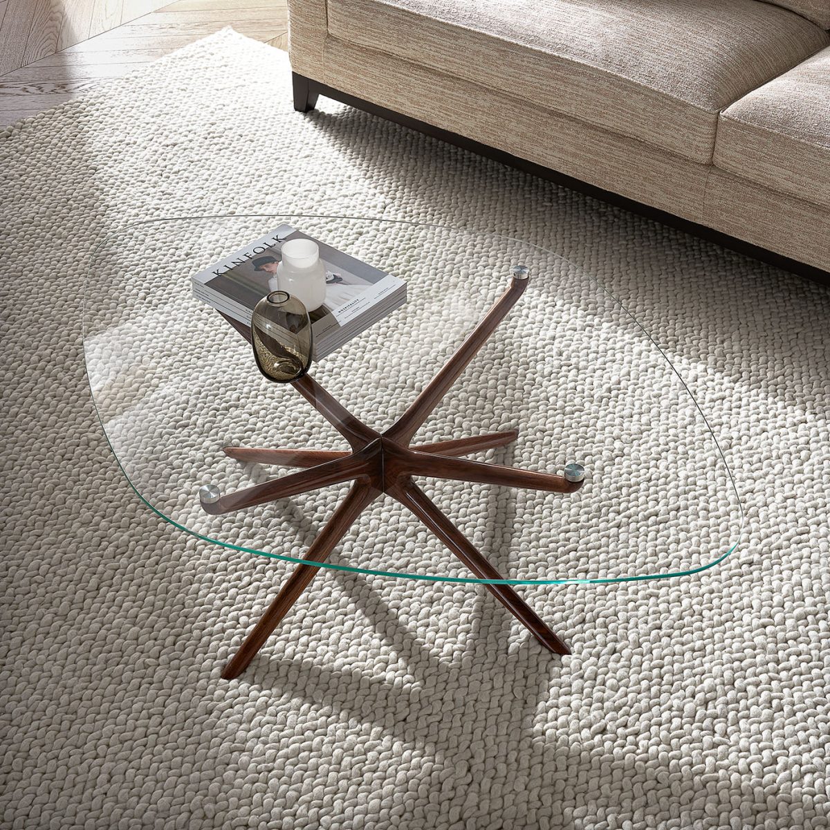 Стол журнальный Фабрика TOSCONOVA Tazio canaletto small table 